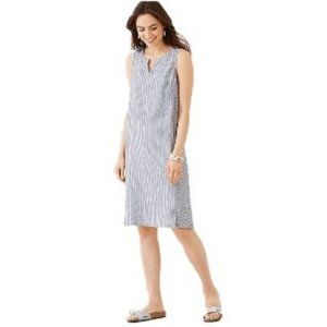 J.Jill 100% Linen Midi Dress